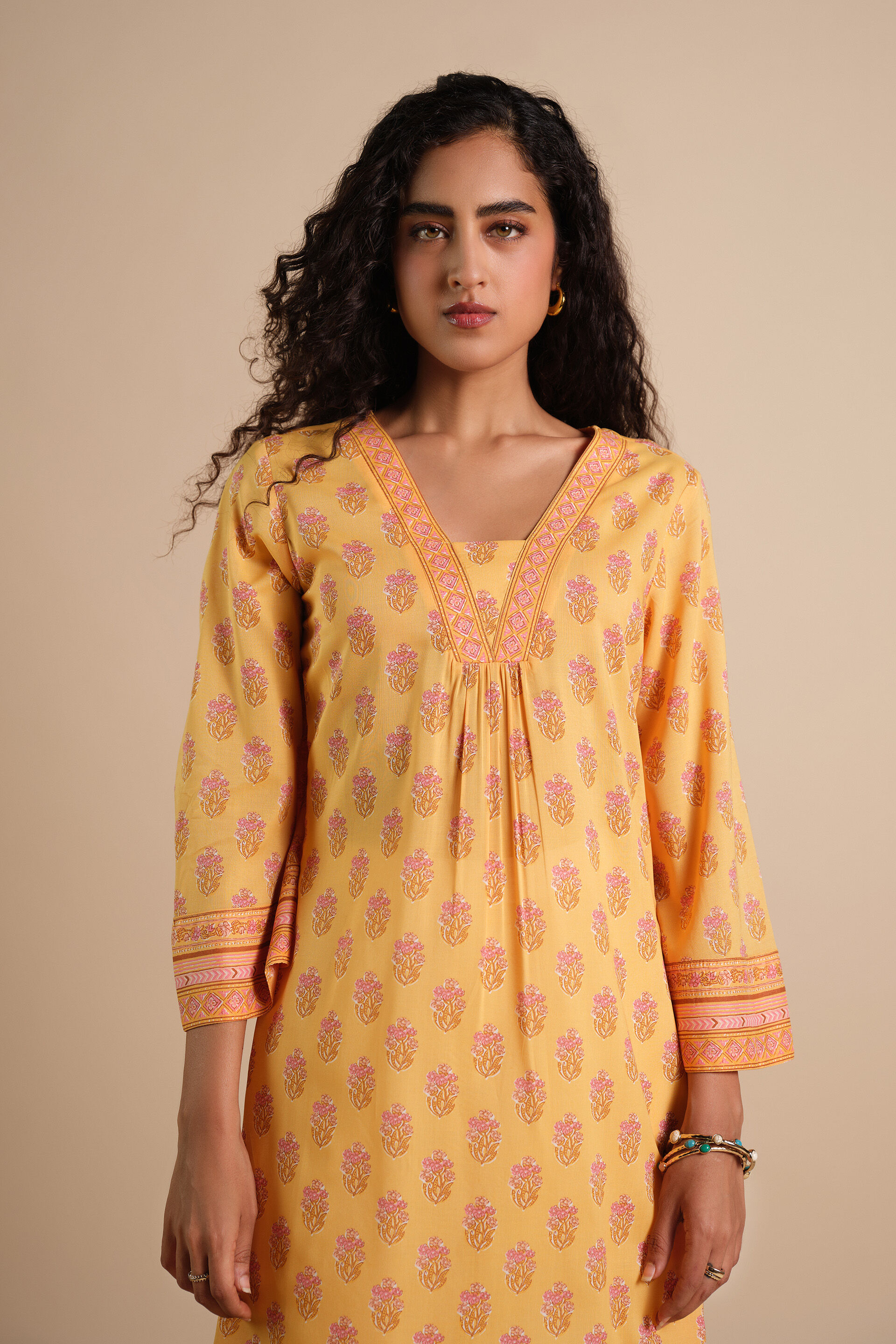 Sunehra Noor Tunic, Mustard, image 5